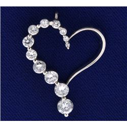 Sterling Silver and CZ Diamond Pendant