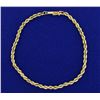 Image 1 : 8 Inch Rope Link Bracelet in 14k Gold