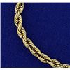 Image 2 : 8 Inch Rope Style Bracelet in 14k Gold