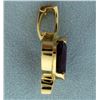 Image 3 : Over 10ct Amethyst and Diamond Pendant or Slide