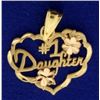 Image 1 : 14k Gold #1 Daughter Pendant