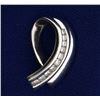 Image 1 : 1/4 Ct TW Diamond Slide in 14k White Gold