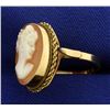 Image 2 : Cameo Ring in 14k Gold