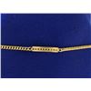 Image 2 : Curb Link Bracelet with Diamonds in 14k Gold