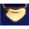 Image 2 : Italian Made 18 Inch Rope Chain with Heart Pendant