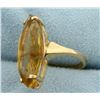 Image 2 : Large 8ct Marquise shaped Citrine Statement Ring