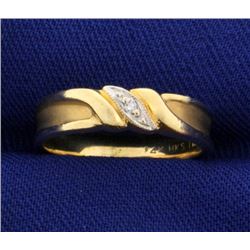 Unique Diamond Band Ring in 14k Gold