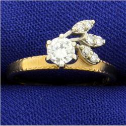 Vintage 1/2 ct Diamond Ring in Unique Setting