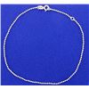Image 1 : Sterling Silver Bead Anklet