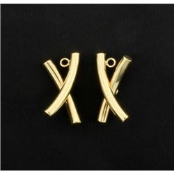  X  Style Earring Jackets in 14K