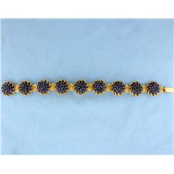 18K Gold 16ct TW Sapphire Bracelet