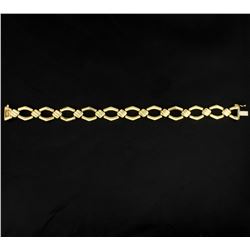 Italian Made 7 1/4 Inch Gold Bracelet