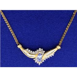 Tanzanite and Diamond Necklace