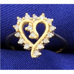 Diamond Heart Ring