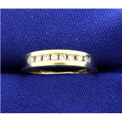 Diamond Band in Yellow Gold