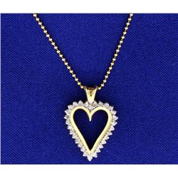 1/2 ct TW Diamond Heart Pendant