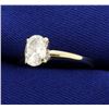 Image 2 : 3/4ct Oval Diamond Solitaire Ring