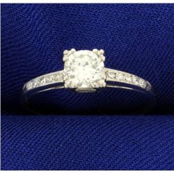 .6 ct TW Diamond Engagement Ring in Platinum