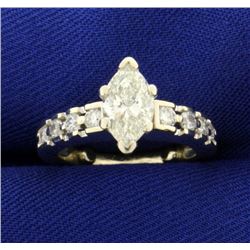 1 1/2 ct TW Marquise Diamond Ring