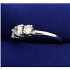 Image 2 : .9ct TW Three Stone Diamond Ring