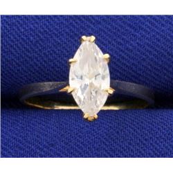 1ct Marquise Solitaire Engagement Ring