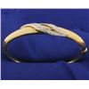 Image 1 : Italian Made 3/4ct TW Diamond Bangle Bracelet
