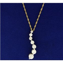 1.8ct TW Diamond Journey Pendant with Chain