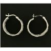 Image 2 : Wide Woven Hoop Earrings