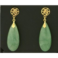 Jade Drop Earrings