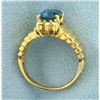 Image 3 : London Blue Topaz and Diamond Ring