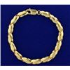 Image 1 : 8 1/4 Inch Twist 8 Link Designer Bracelet