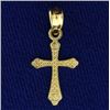 Image 2 : 14k Gold Cross Charm or Pendant