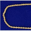 Image 2 : 18 Inch Rope Style Neck Chain in 14k Gold