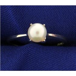 Solitaire 6mm Pearl Ring