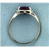 Image 3 : Pink Topaz and CZ Ring