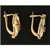 Image 2 : Ruby Designer Earrings in 14k Gold
