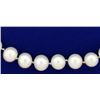 Image 2 : Vintage Graduated Natural Akoya Pearl Necklace with 18k White Gold Clasp