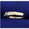 Image 2 : 1/4ct TW Diamond Band Ring in White and Yellow 14k Gold