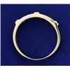 Image 3 : 1/4ct TW Diamond Band Ring in White and Yellow 14k Gold