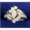 Image 1 : 1 1/2 ct TW Marquise Diamond Engagement Ring Set in 14k White Gold