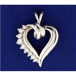 1/3 ct TW Diamond Heart Pendant