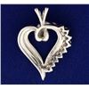 Image 2 : 1/3 ct TW Diamond Heart Pendant