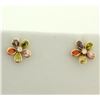 Image 1 : Multi-Colored Gemstone Earrings