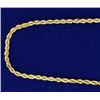 Image 2 : 20 1/2 Inch Rope Style Neck Chain
