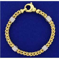 Designer Diamond Bracelet in 18k Gold