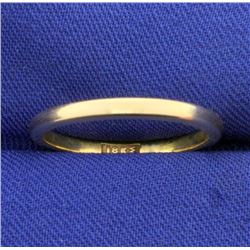 Thin 18k Yellow Gold Wedding Band