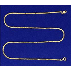 15 Inch S Link Neck Chain in 14k Gold