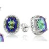 Image 3 : Ocean Mystic Topaz Earring and Pendant 7.5 CTW Set in Sterling Silver