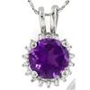 Image 2 : Starburst Amethyst Earrings and Pendant SET in Sterling Silver