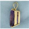 Image 2 : 18 ct Pear Shaped Amethyst Pendant in 14k Gold